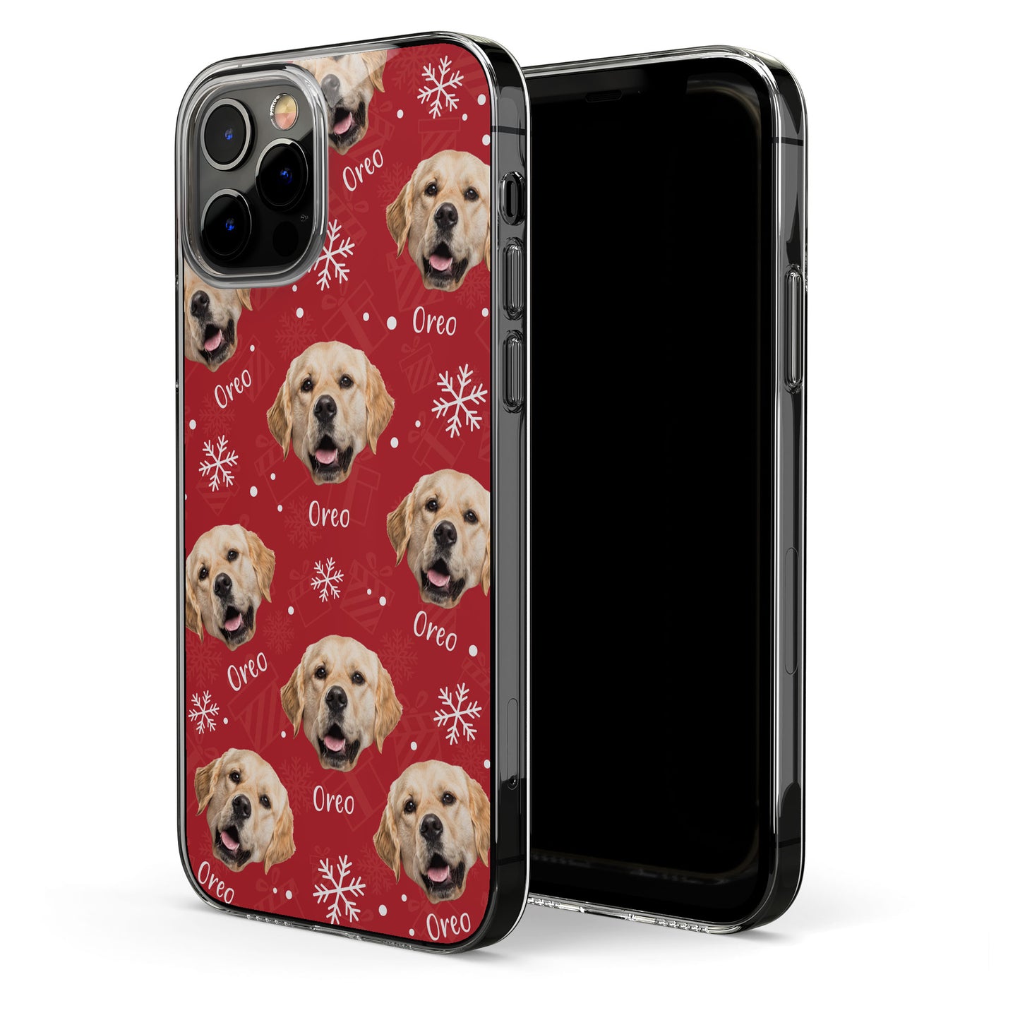 Pet Merry Christmas - Personalized Photo Clear Phone Case