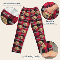 Pet Pattern - Personalized Photo Sweatpants, Lounge Pants With Pockets