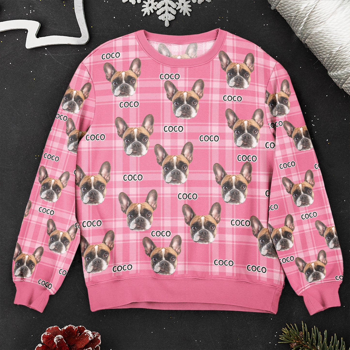 Pet Pattern - Personalized Photo AOP Sweatshirt
