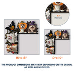 Pet Peeking Halloween Decor Door Corner Woodsign - Personalized Door Corner Decor