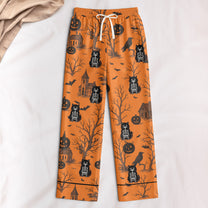 Pet Skeleton Halloween - Personalized Satin Pajama Set