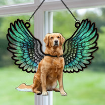 Pet With Wings - Personalized Window Hanging Suncatcher Photo Ornament