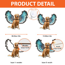 Pet With Wings - Personalized Window Hanging Suncatcher Photo Ornament
