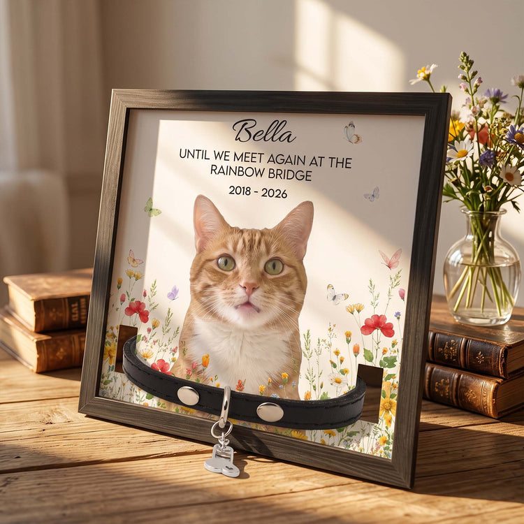 Pet-Loss-Memorial-Gifts-Custom-Photo-Floral-Design-Personalized-Pet-Loss-Frame- 5