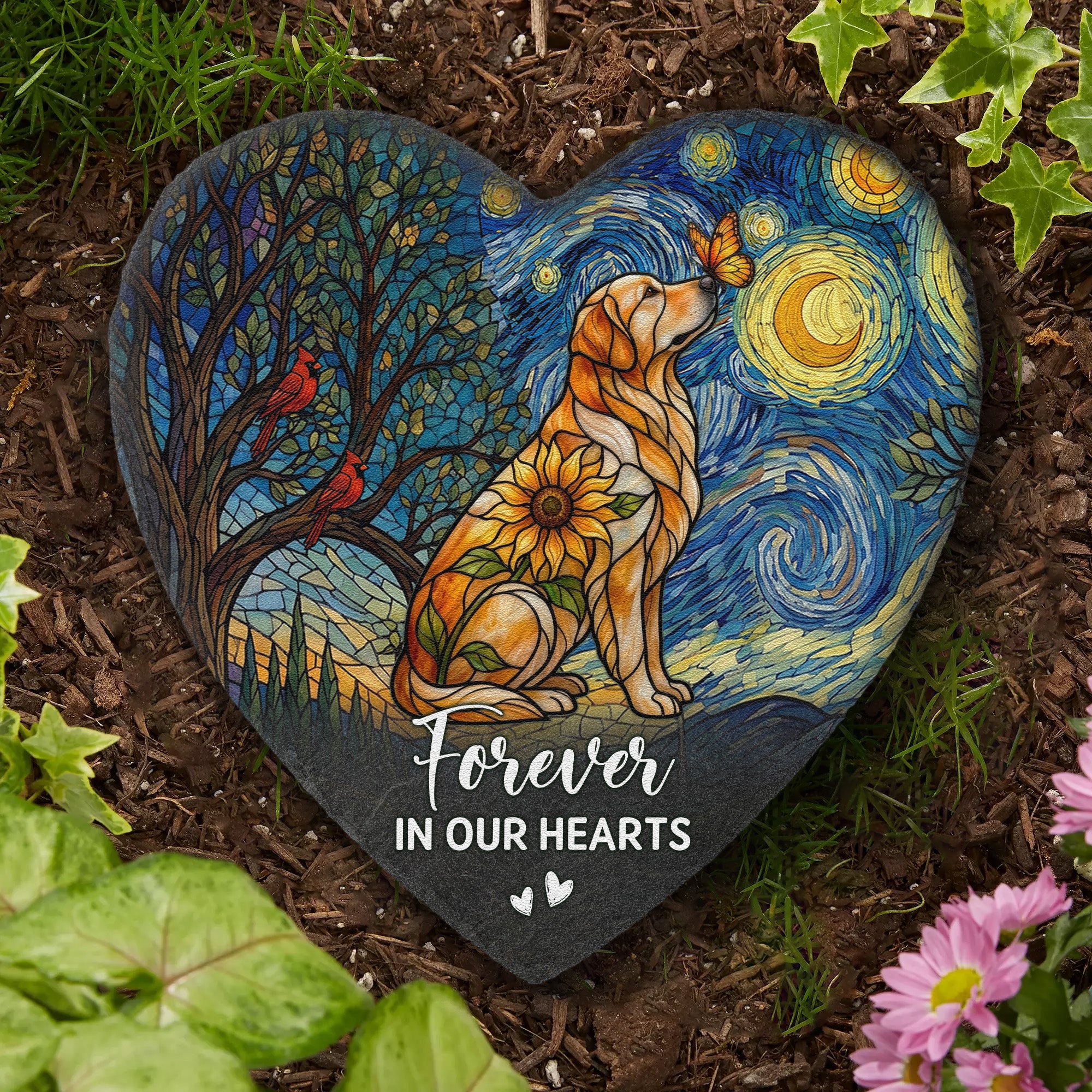 Pet-Memorial-Forever-In-My-Heart-Personalized-Garden-Stone