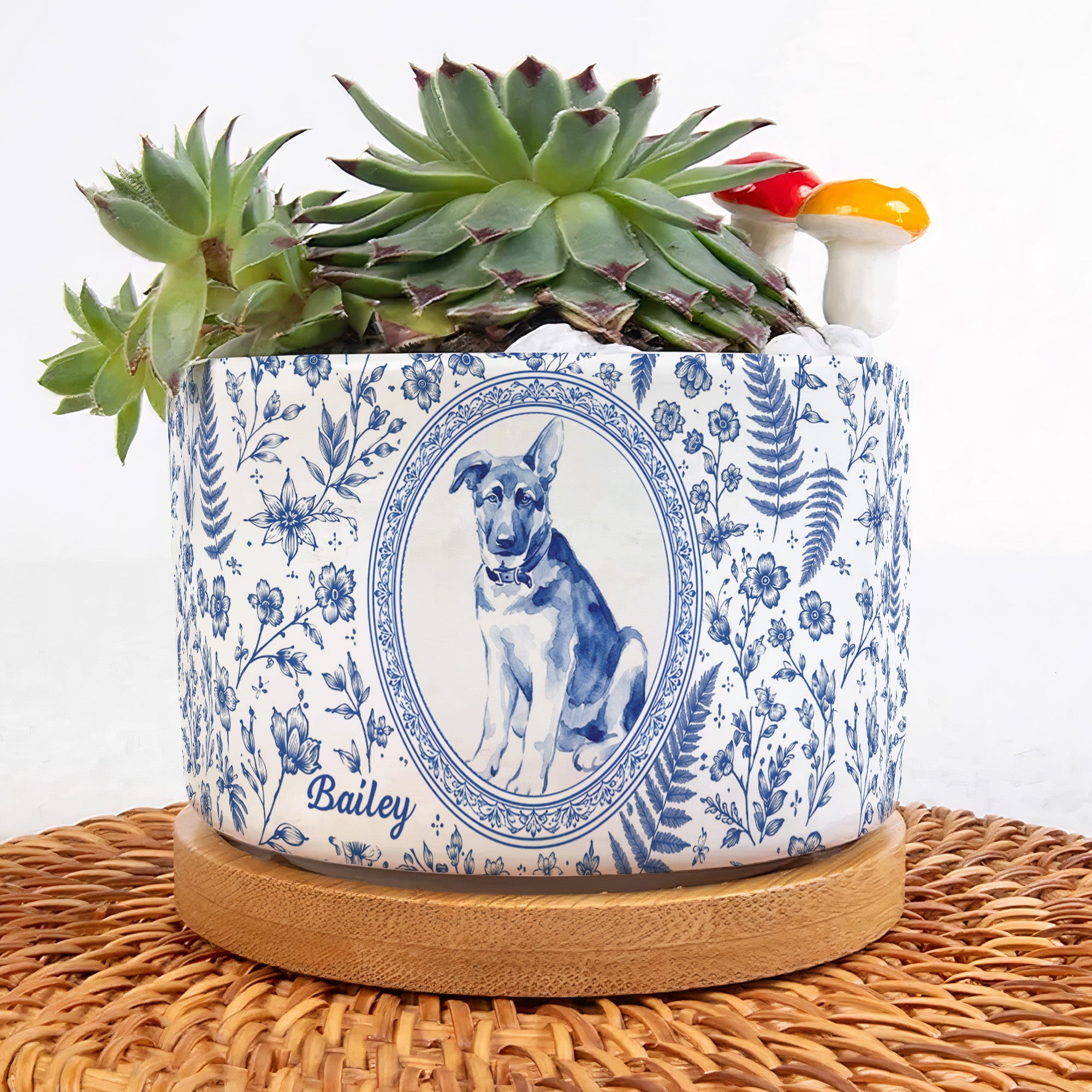 Pet-Portrait-Planter-Home-Decor,-Pet-Memorial-Remembrance-Personalized-Plant-Pot-2