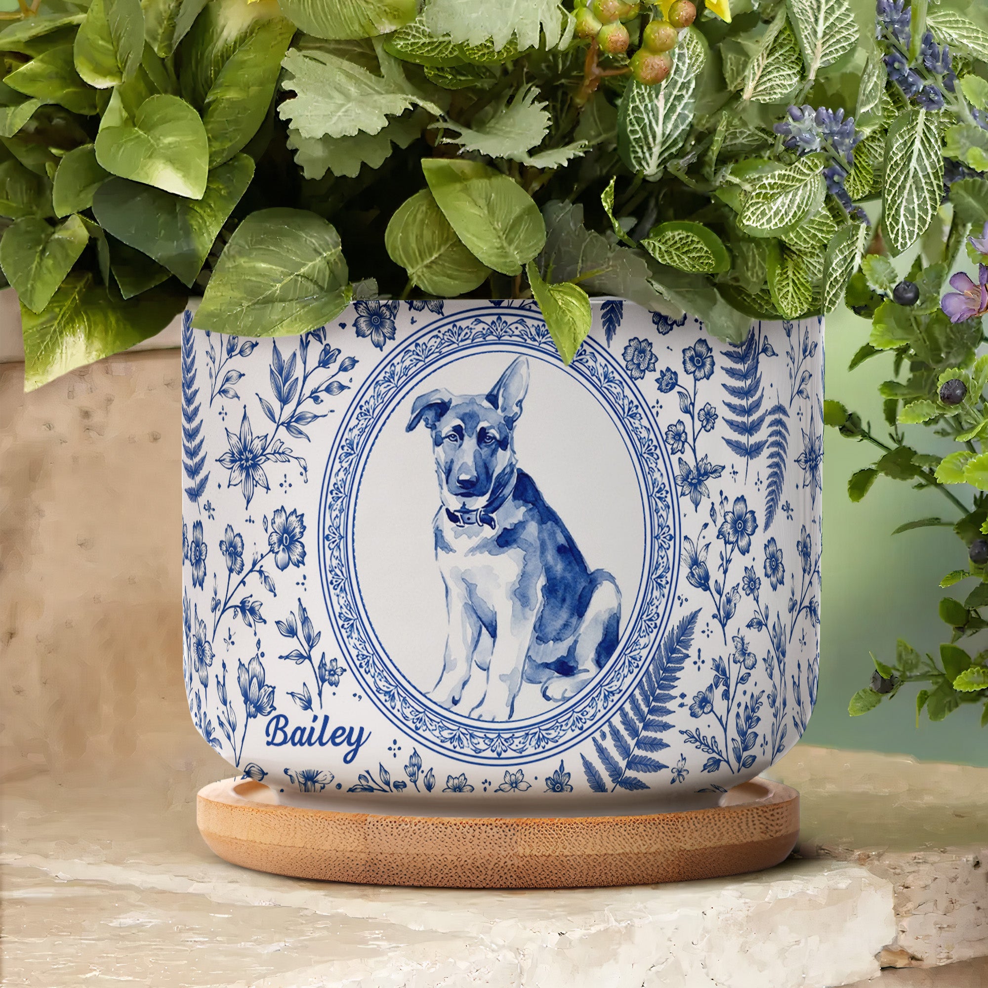 Pet-Portrait-Planter-Home-Decor,-Pet-Memorial-Remembrance-Personalized-Plant-Pot-4