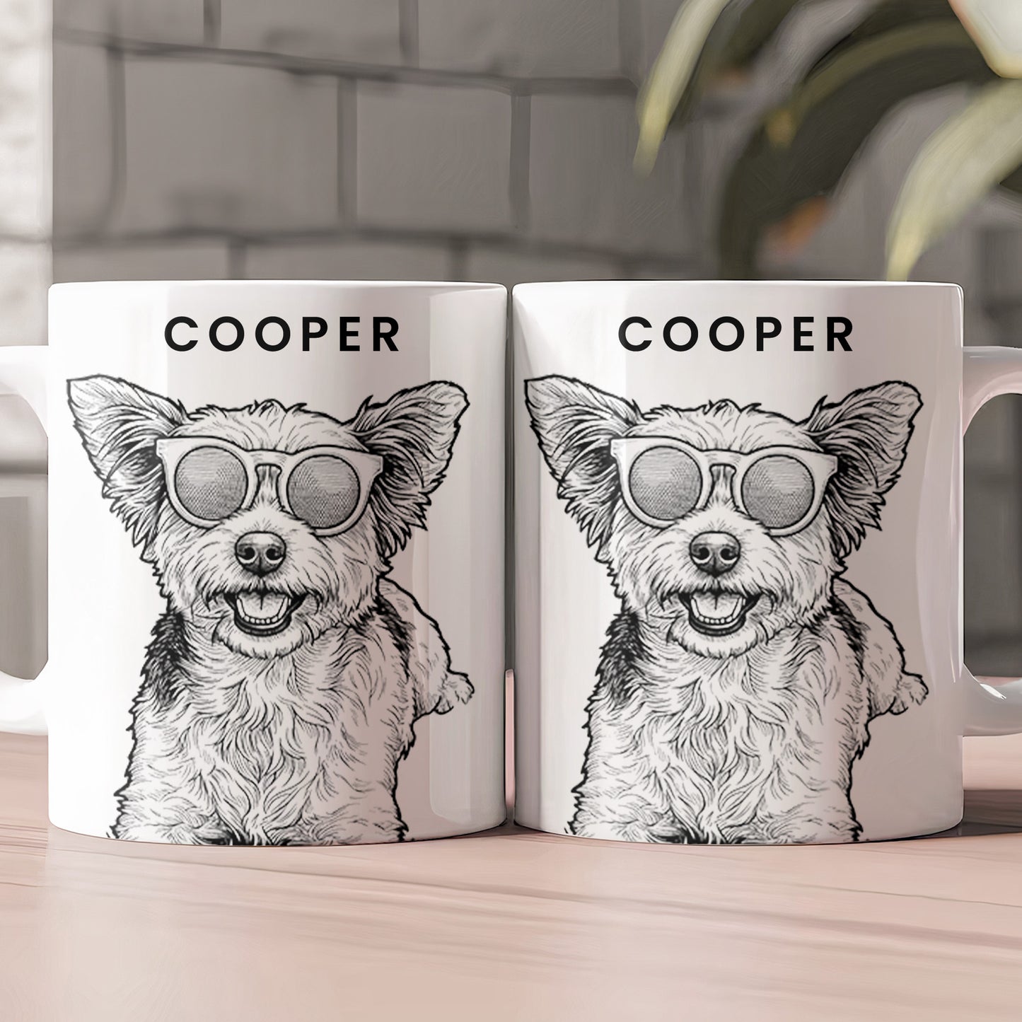 Pet-Portrait-Sketch-Line-Art-For-Him-For-Her-Personalized-Mug-3
