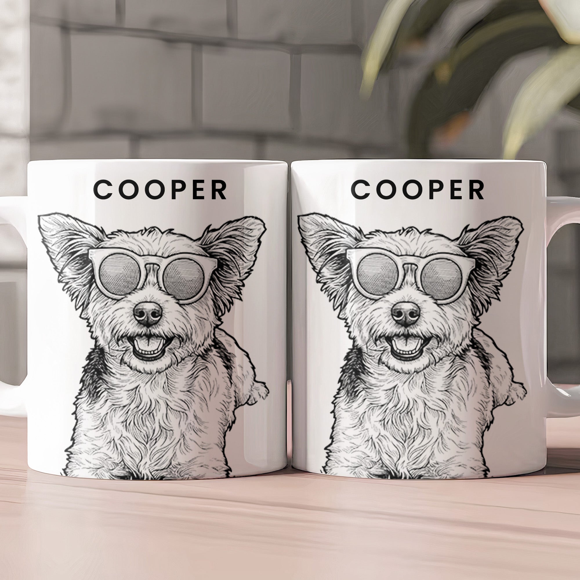 Pet-Portrait-Sketch-Line-Art-For-Him-For-Her-Personalized-Mug-3