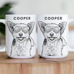 Pet-Portrait-Sketch-Line-Art-For-Him-For-Her-Personalized-Mug-4