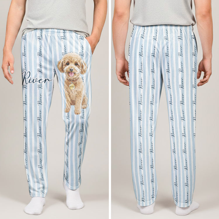 Pet-Portrait-Watecolor-Striped-Pattern-Personalized-Lounge-Pants-6