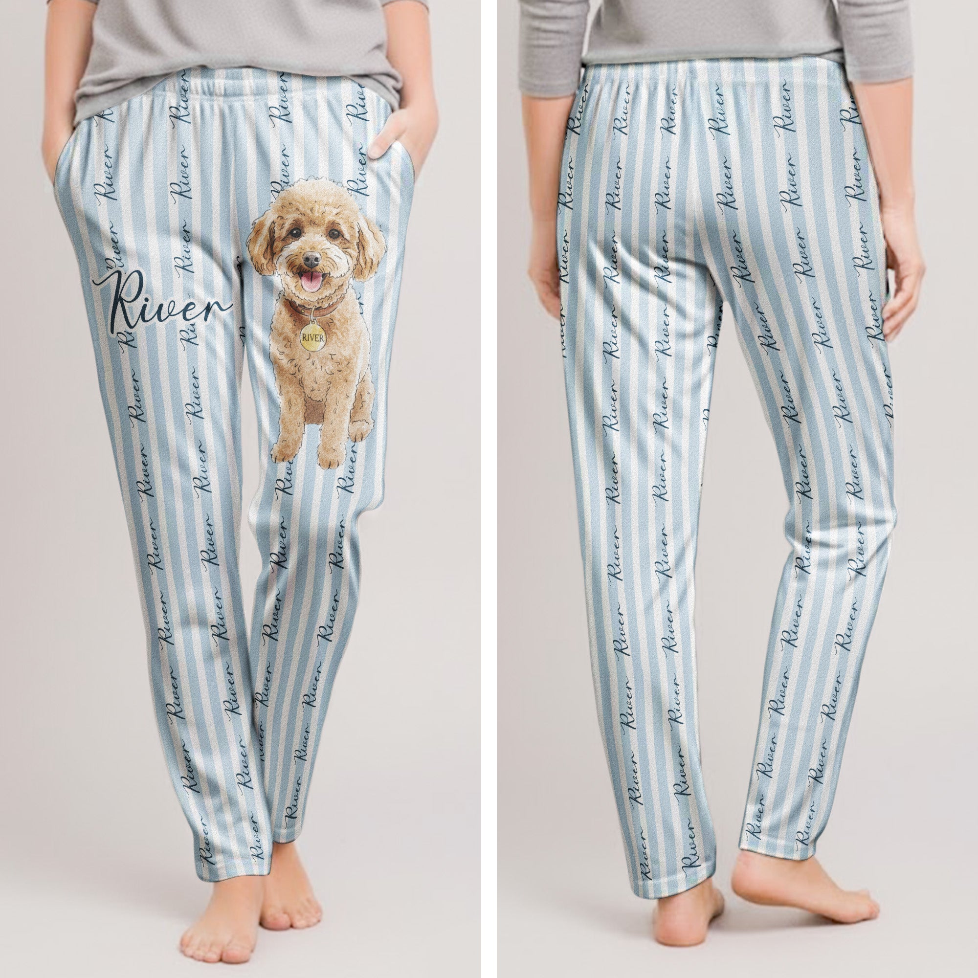 Pet-Portrait-Watecolor-Striped-Pattern-Personalized-Lounge-Pants-7