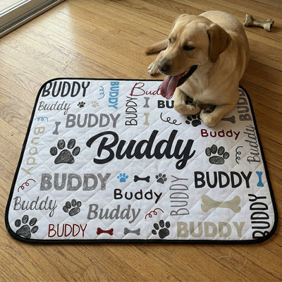 Pet Word Art - Personalized Cooling Mat