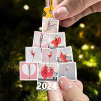 Photo Ballerina Dancing Ballet Christmas Tree - Personalized Acrylic Photo Ornament