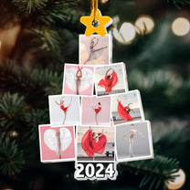 Photo Ballerina Dancing Ballet Christmas Tree - Personalized Acrylic Photo Ornament