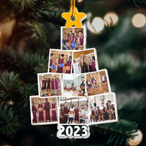 Photo Basketball Team Christmas Tree - Personalized Acrylic Photo Ornament