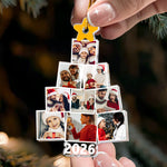 Photo Family Tree Christmas - Personalized Family Photo Ornament