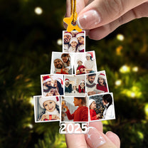 Photo Family Tree Christmas - Personalized Family Photo Ornament