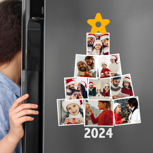 Photo Family Tree Christmas - Personalized Photo Decal