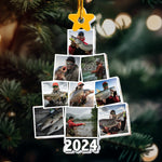 Photo Fishing Christmas Tree - Personalized Acrylic Photo Ornament