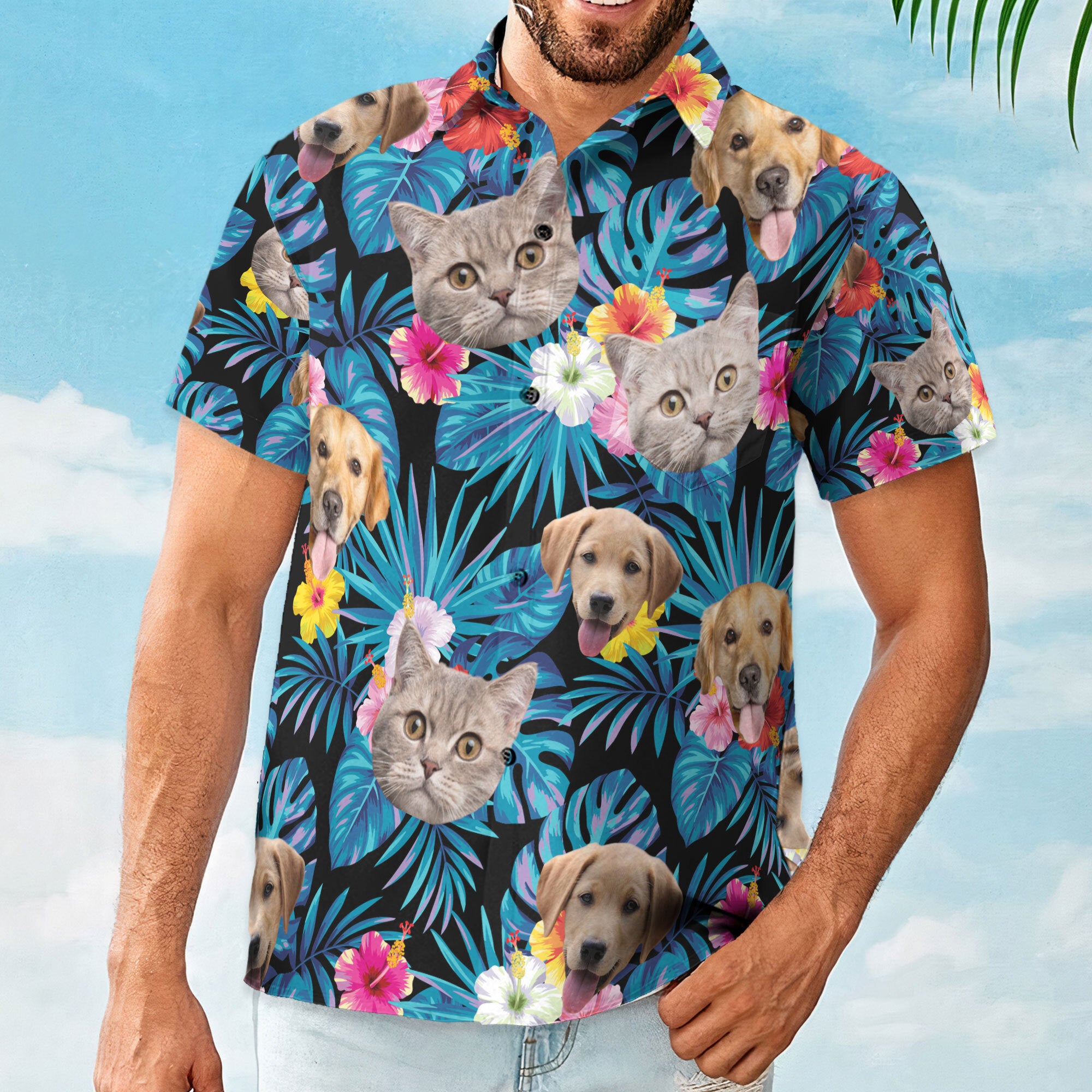 Custom Face For Men, Women - Personalized Photo Hawaiian Shirt