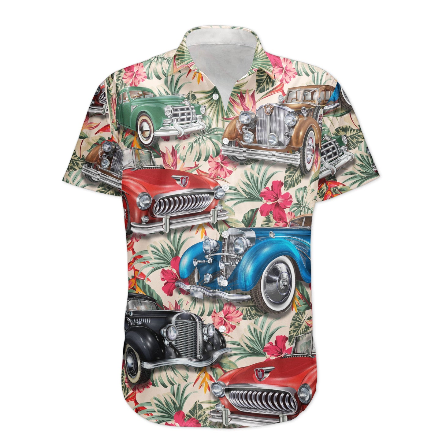 Car Lovers - Personalized Photo Hawaiian Shirt