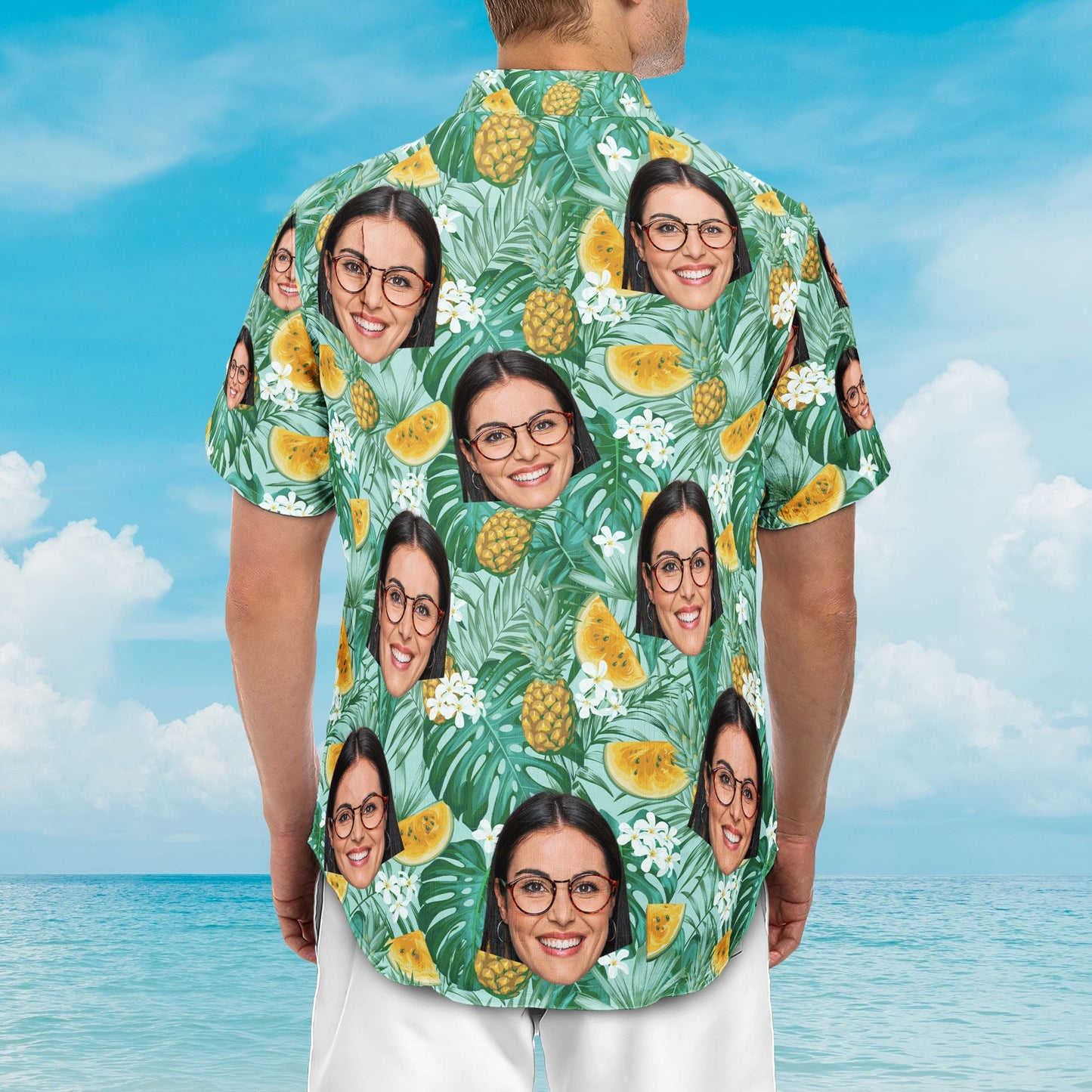 Custom Face - Personalized Photo Hawaiian Shirt