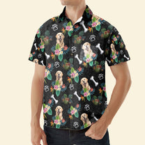 Dog Hawaiian - Personalized Photo Hawaiian With Pocket Shirt