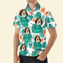 Funny Family Pet Face - Personalized Photo Hawaiian Shirt