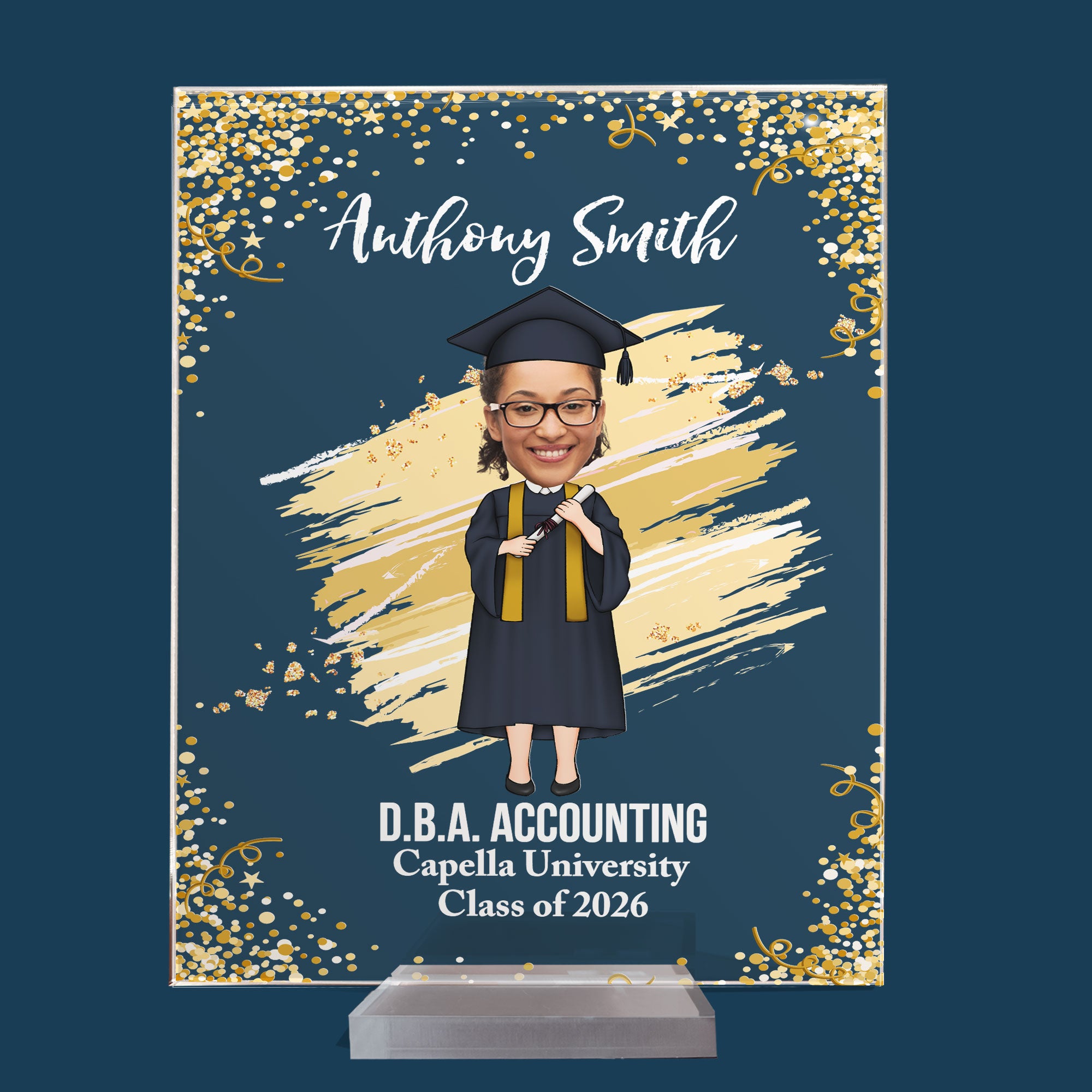 Graduation Appreciation - Personalized Acrylic Photo Plaque
