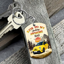 Keys To My Awesome Car - Personalized Photo Keychain