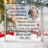 Those We Love Don&#39;t Go Away - Personalized Square-Shaped Acrylic Photo Plaque