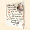 Those We Love Don&#39;t Go Away - Personalized Square-Shaped Acrylic Photo Plaque