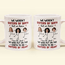 We Were Put On This Earth To Be Sisters By Heart - Personalized Photo Mug