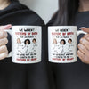 We Were Put On This Earth To Be Sisters By Heart - Personalized Photo Mug