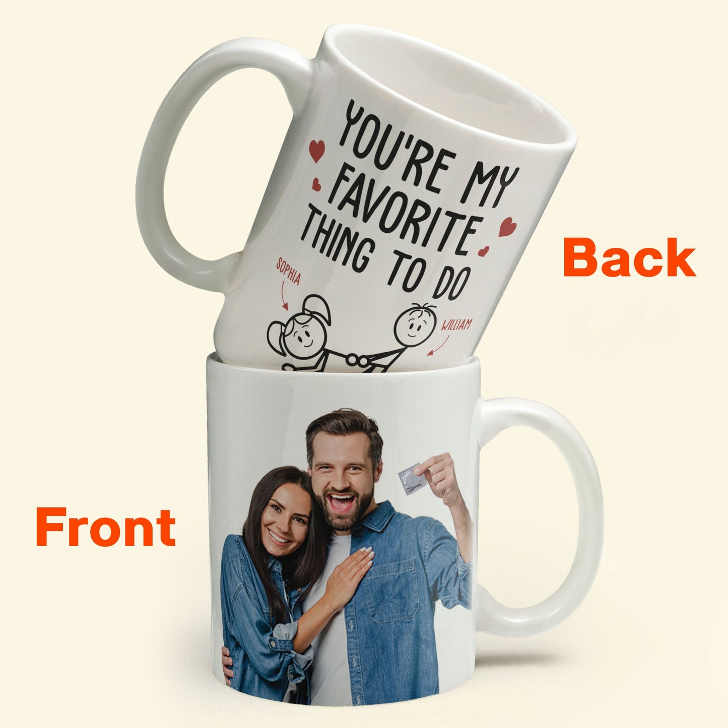 (Photo Inserted) You Are My Favorite Thing To Do - Personalized Mug