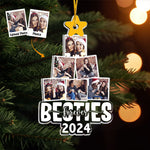 Photo Besties Forever Christmas Tree - Personalized Acrylic Photo Ornament