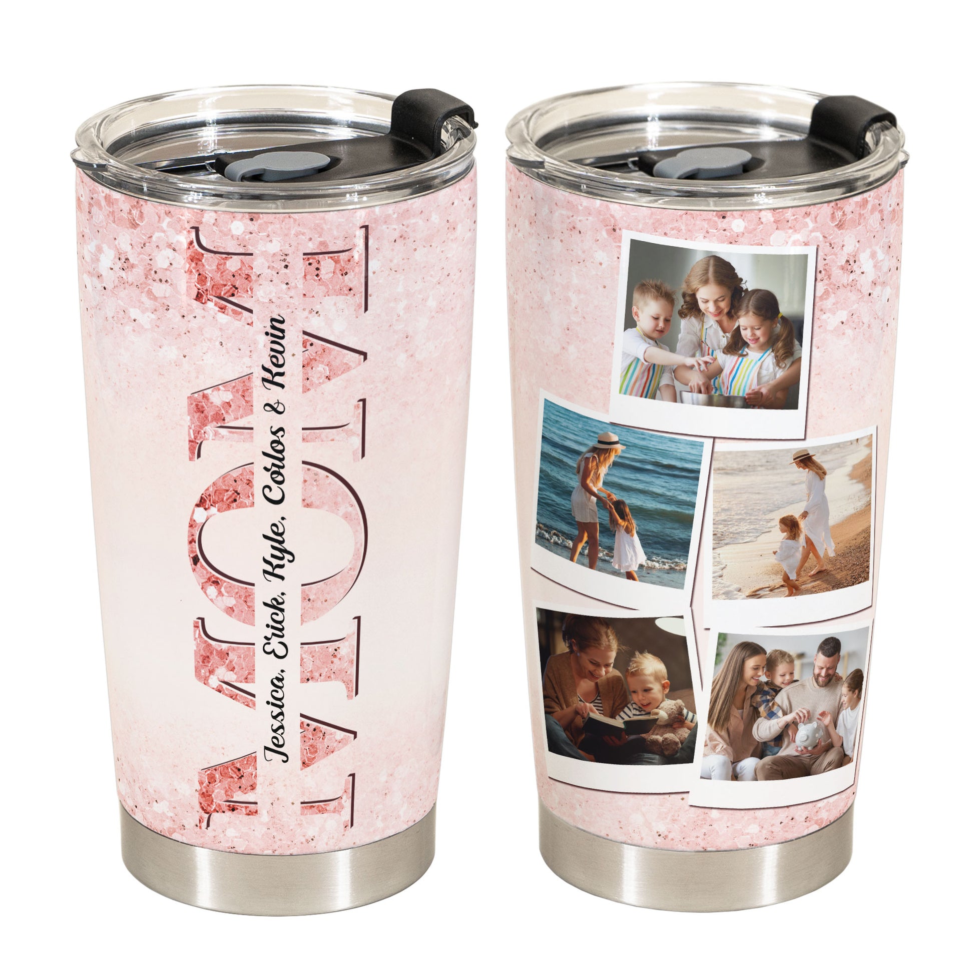 Photo Tumbler Gift For Mom - Personalized Photo Tumbler Cup