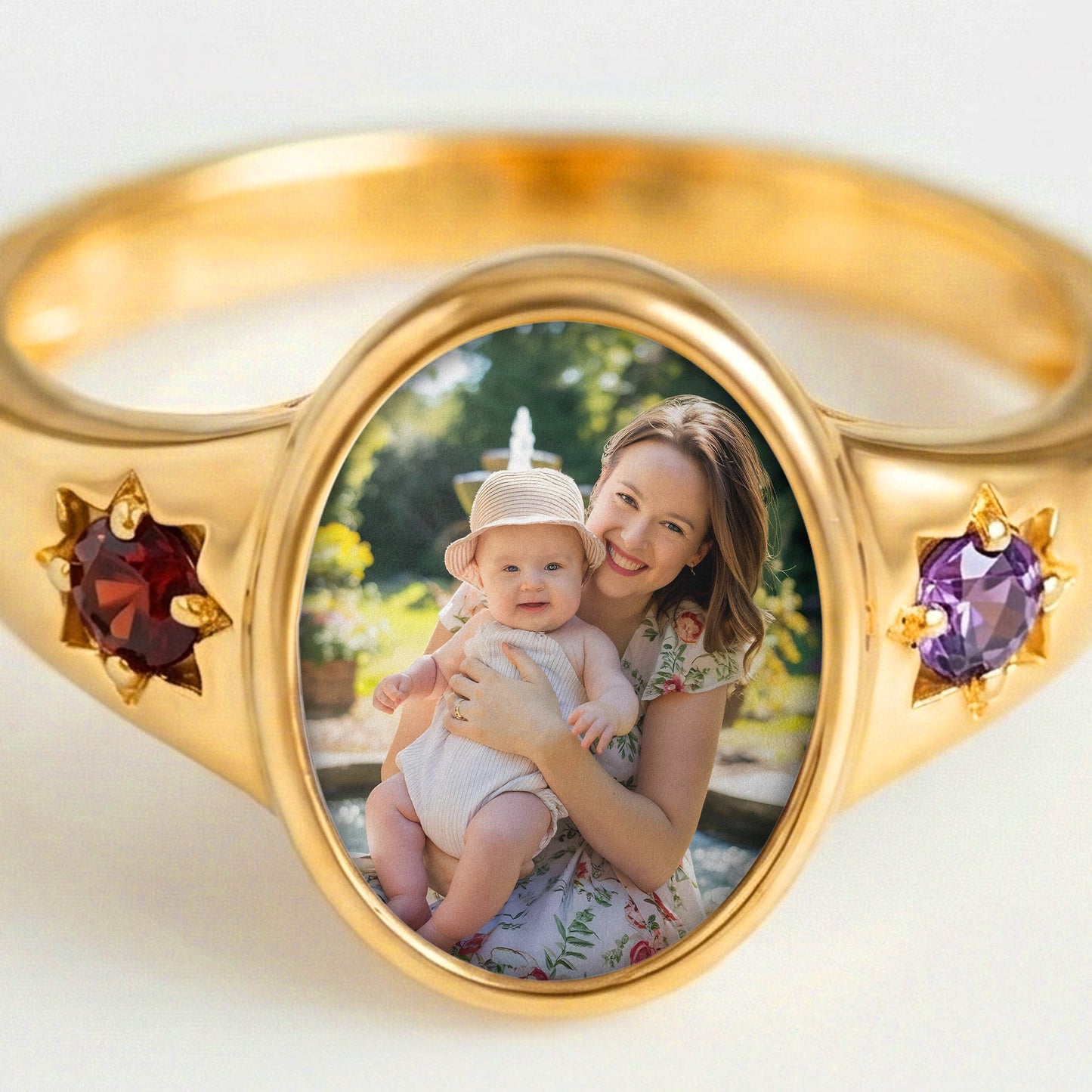 Photo-Birthstone-Ring-Mothers-Day-Gift-For-Mom-Mum-Wife-Personalized-Ring-2
