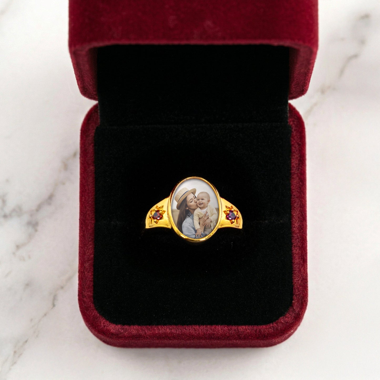Photo-Birthstone-Ring-Mothers-Day-Gift-For-Mom-Mum-Wife-Personalized-Ring-4
