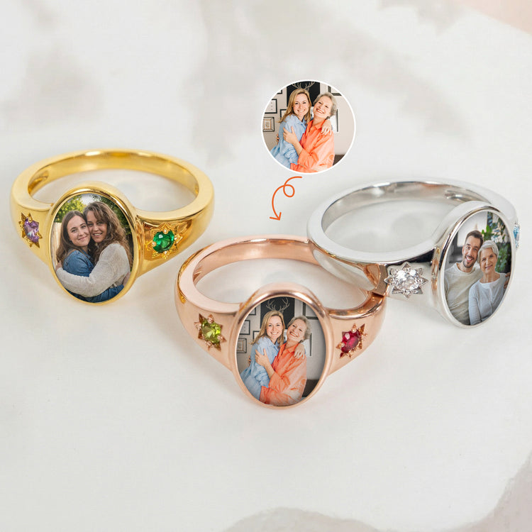 Photo-Ring-With-2-Birthstones-Mothers-Day-Gift-For-Mom-Personalized-Ring-1