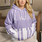 Piano, Keyboard Music Custom Name, Gift For Musician, Pianist, Composers - Personalized Hoodie