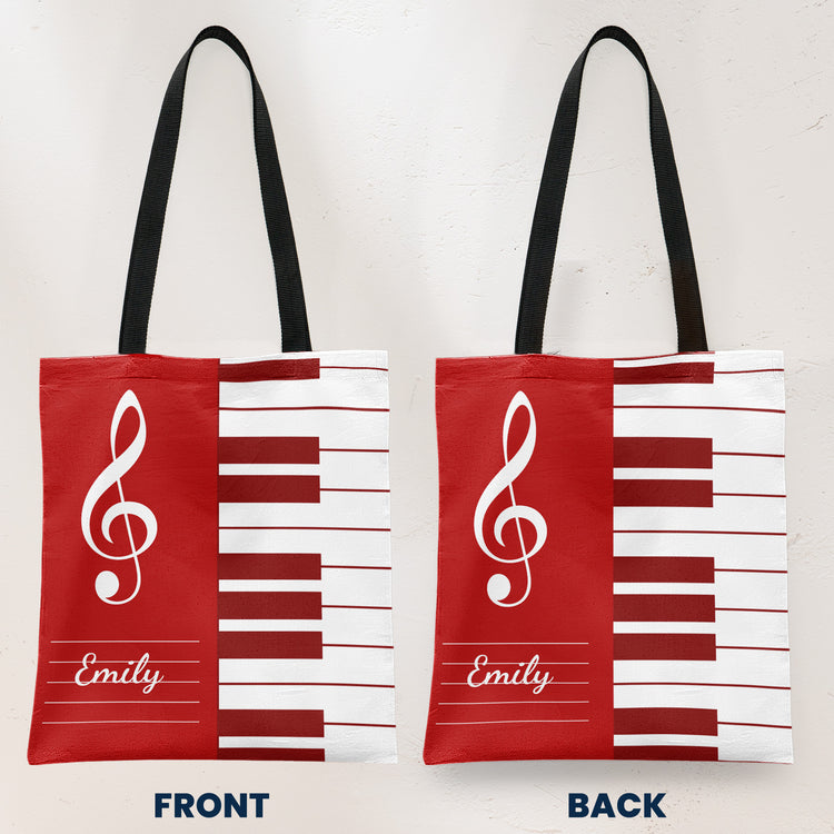Piano,-Keyboard-Music-Custom-Name,-Gift-For-Musician,-Pianist,-Composers-Personalized-Tote-Bag-4