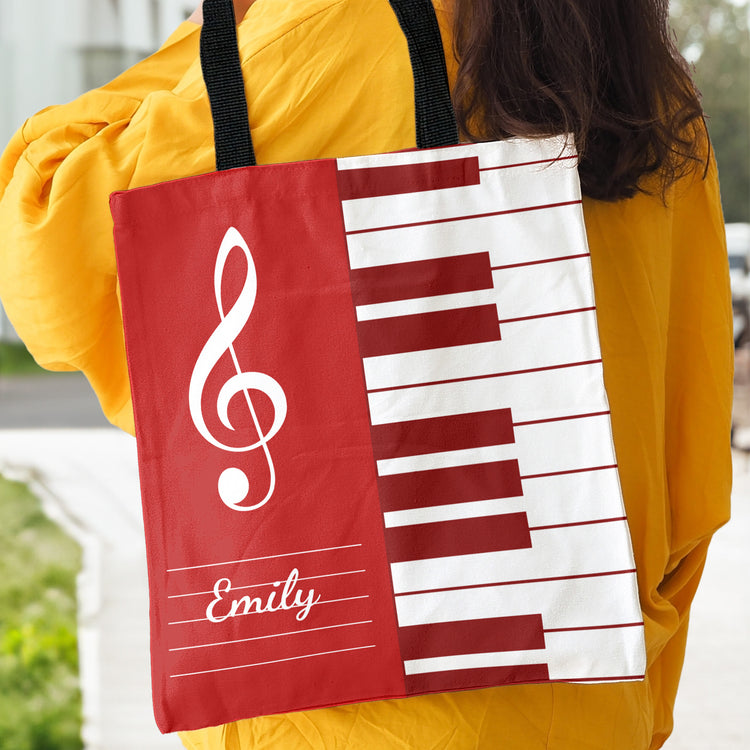 Piano,-Keyboard-Music-Custom-Name,-Gift-For-Musician,-Pianist,-Composers-Personalized-Tote-Bag-6