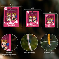 Pickleball Friends Toy Box - Personalized Acrylic Ornament