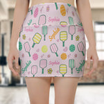 Pickleball Girl Sport Lover Gift For Her - Custom Women's Skorts With Pockets