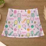 Pickleball Girl Sport Lover Gift For Her - Custom Women's Skorts With Pockets