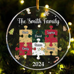 Pieces Of Family Names - Personalized Acrylic Ornament