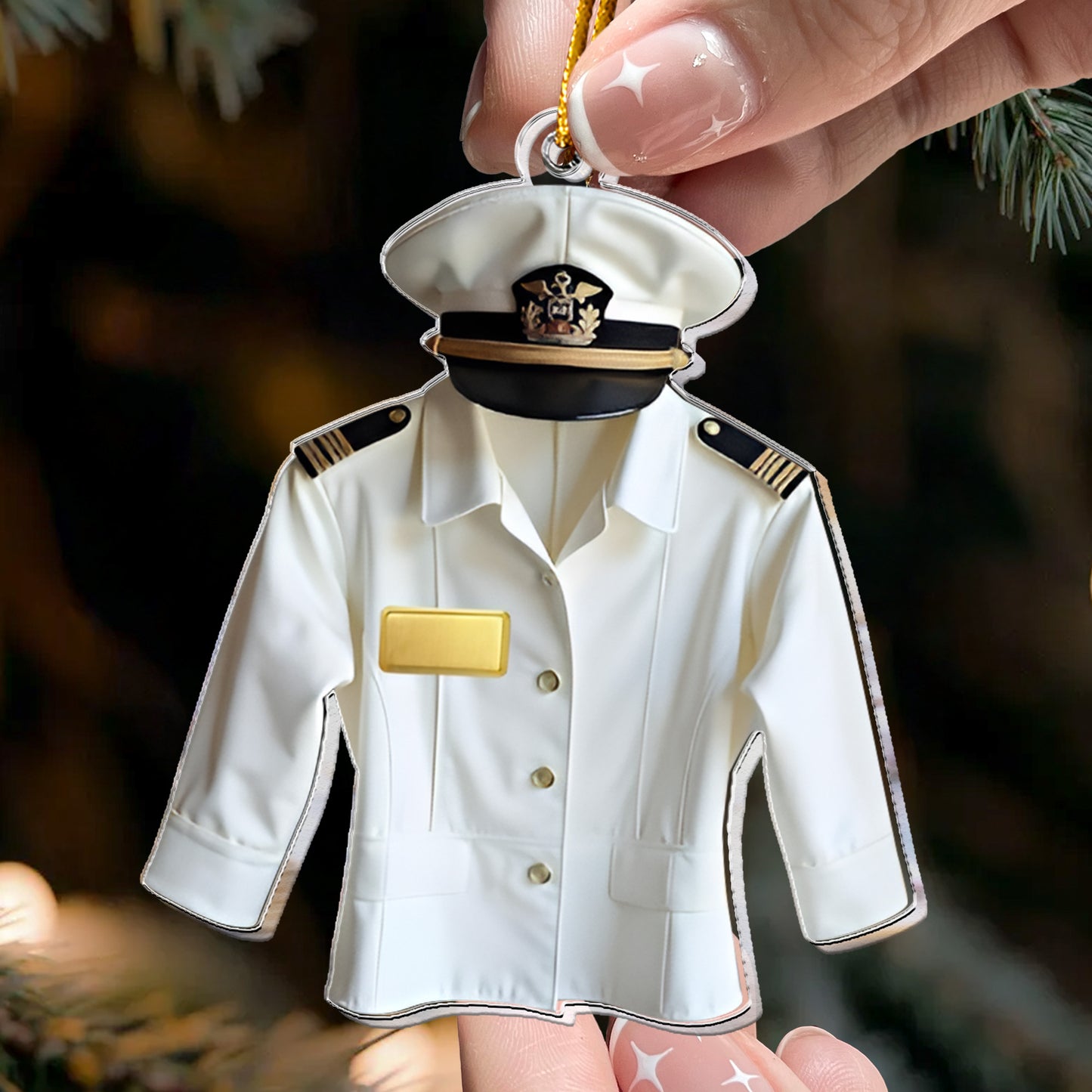 Pilot Uniform Aviation Gift 2D Flat - Acrylic Ornament