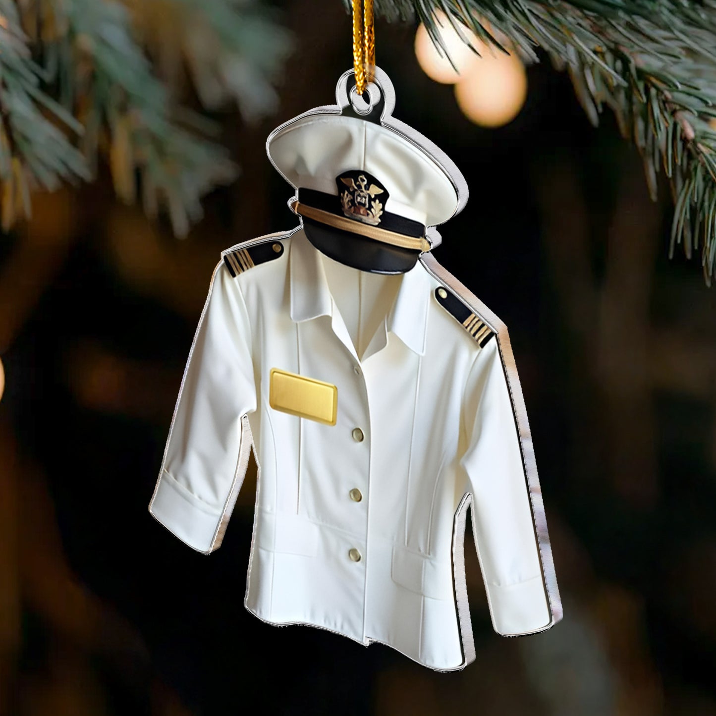 Pilot Uniform Aviation Gift 2D Flat - Acrylic Ornament